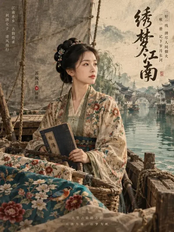 黄果短剧《绣娘的账本》剧集封面 - 船娘传奇题材
